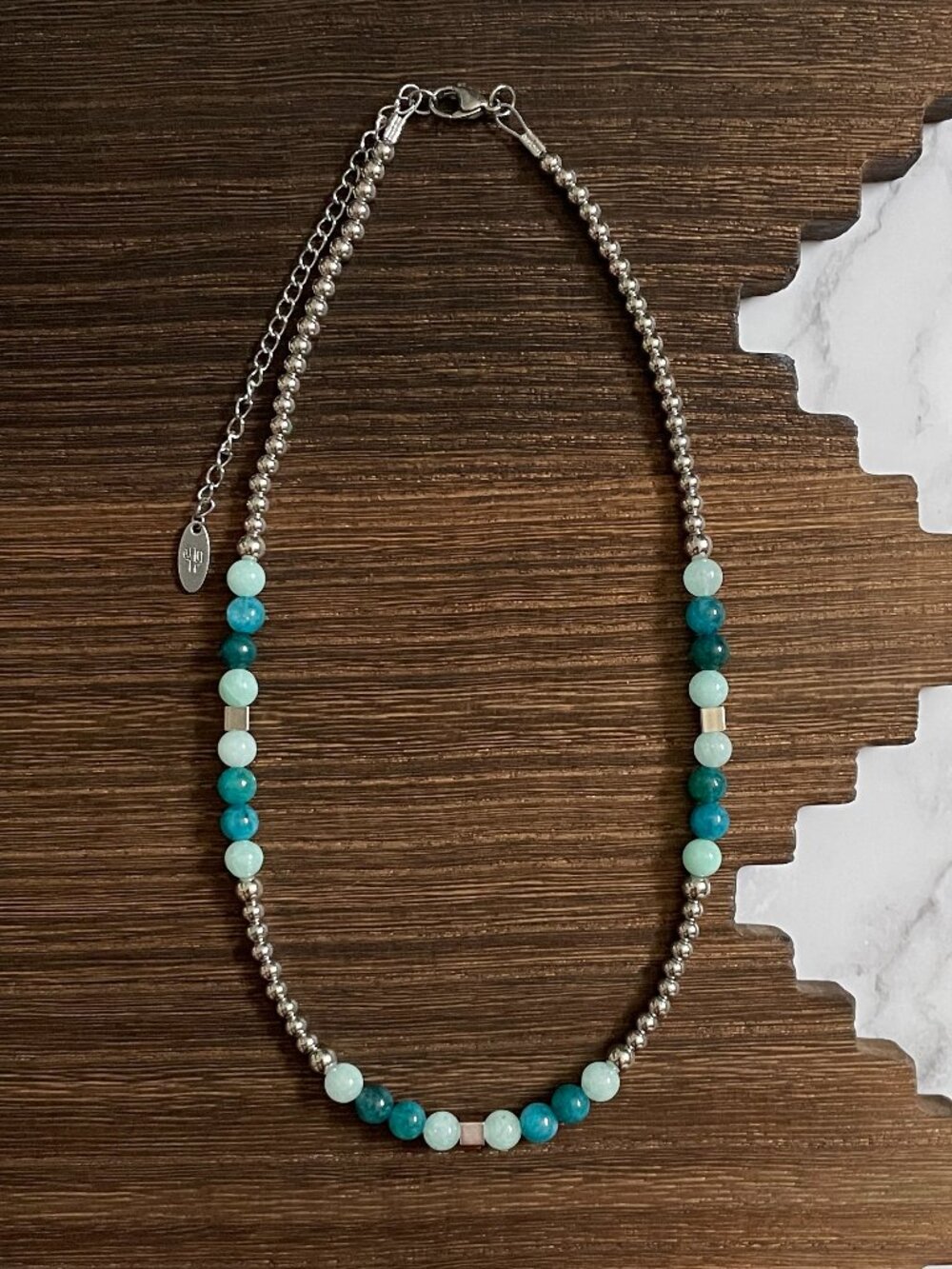 Handmade Gone Surfing Western Pearl Necklace 16 inch